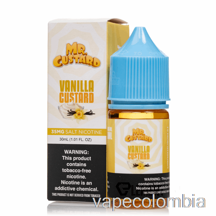 Vape Kit Completo Natillas De Vainilla - Mr Custard Salts - 30ml 35mg